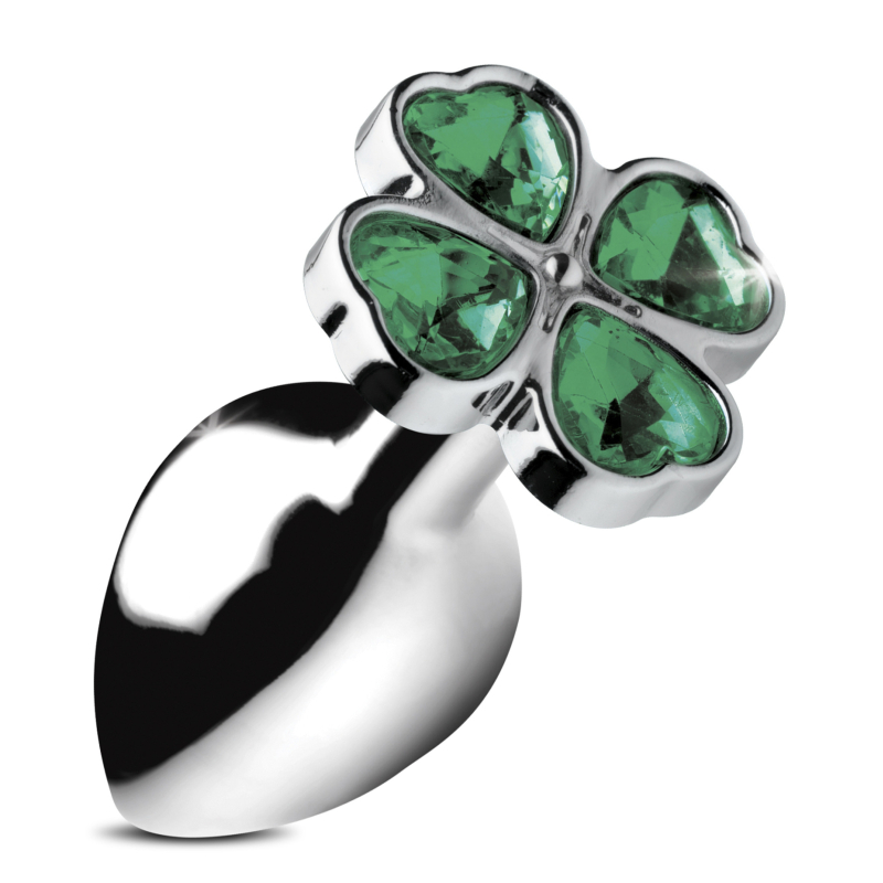 plug bijou lucky gem trefle 9 x 4 cm 3