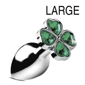 plug bijou lucky gem trefle 9 x 4 cm