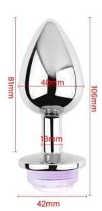 plug bijou lumineux light led l 8 x 4cm 5