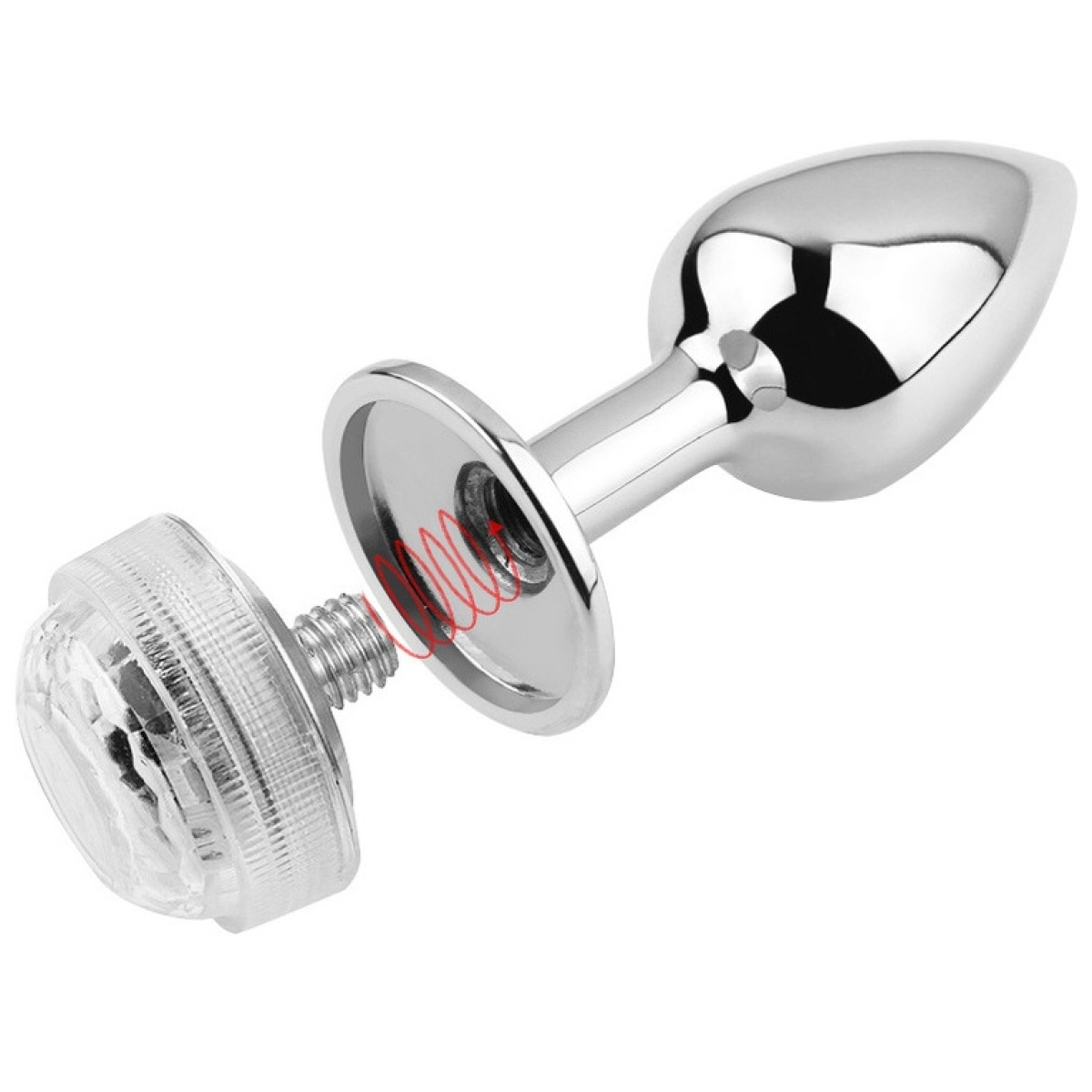 plug bijou lumineux light led l 8 x 4cm 6