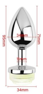plug bijou lumineux light led m 7 x 34cm 5