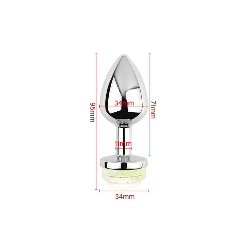 plug bijou lumineux light led m 7 x 34cm 5