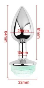 plug bijou lumineux light led s 6 x 27cm 4