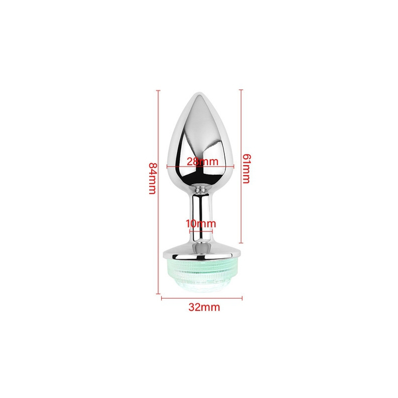 plug bijou lumineux light led s 6 x 27cm 4