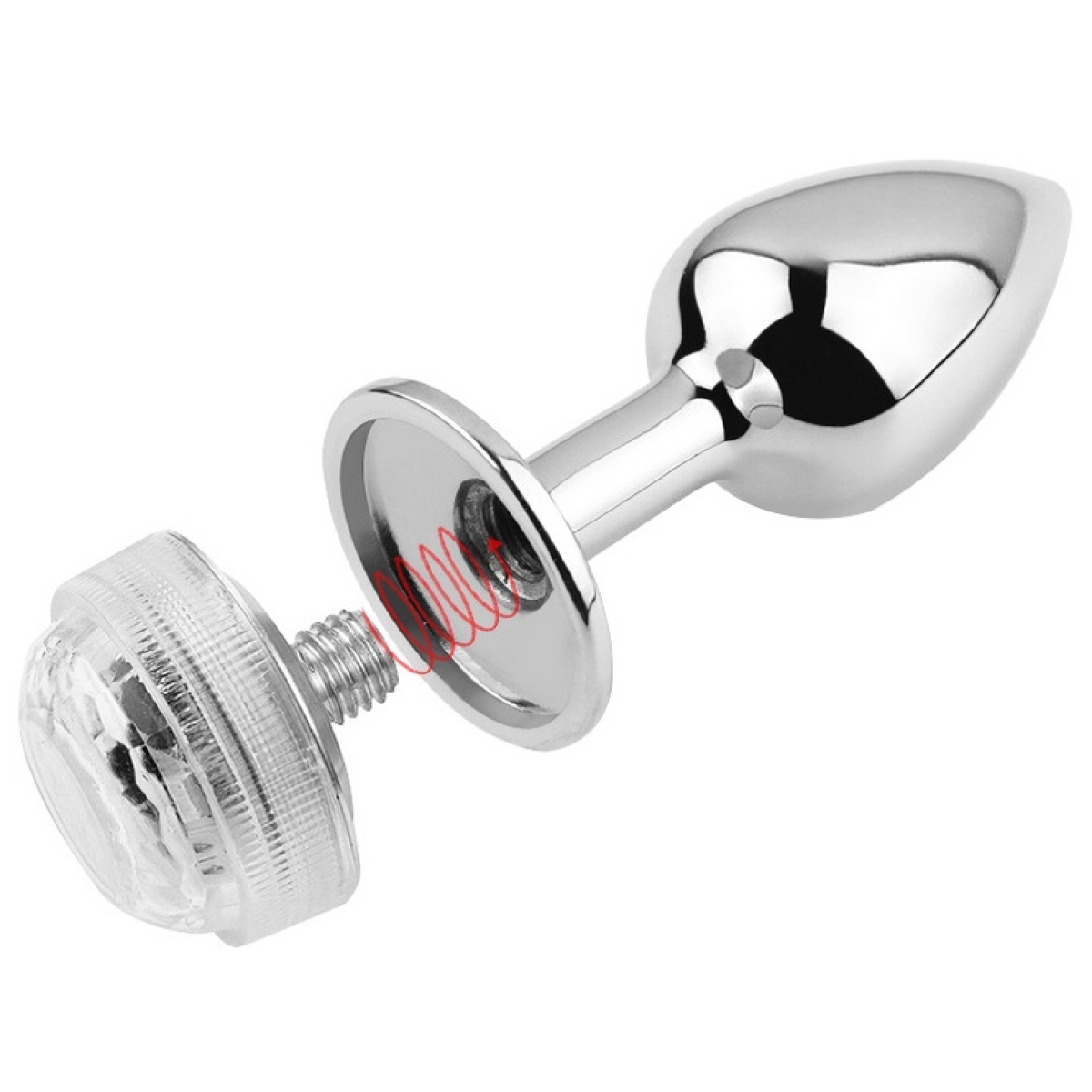 plug bijou lumineux light led s 6 x 27cm 5