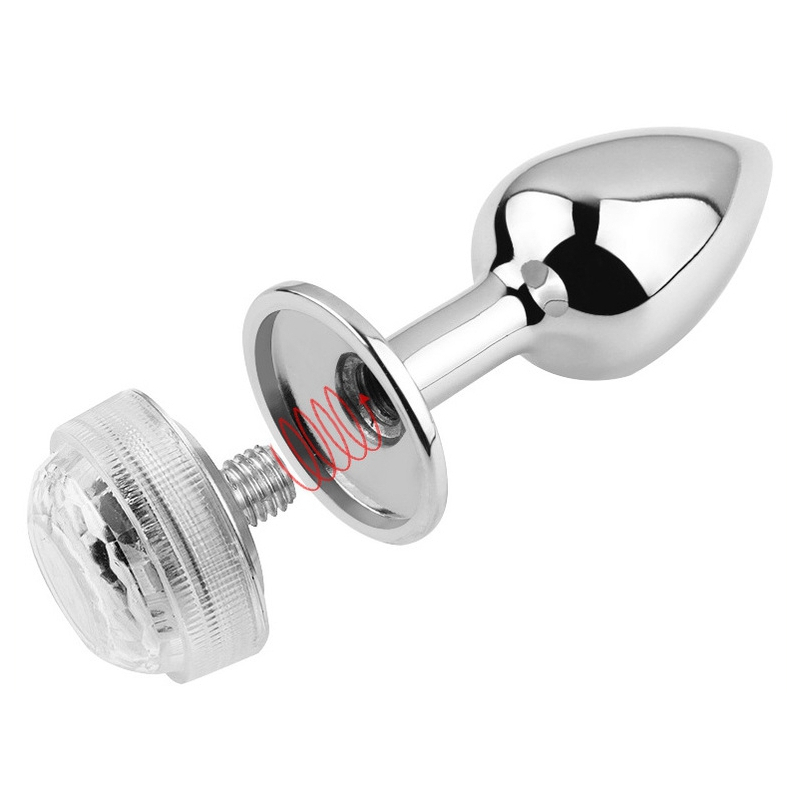 plug bijou lumineux light led s 6 x 27cm 5