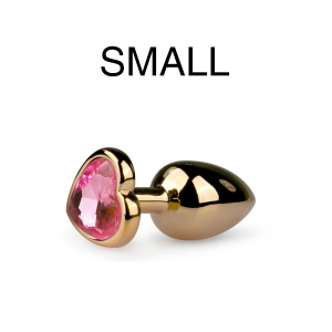 plug bijou or en coeur small 63 x 26 cm