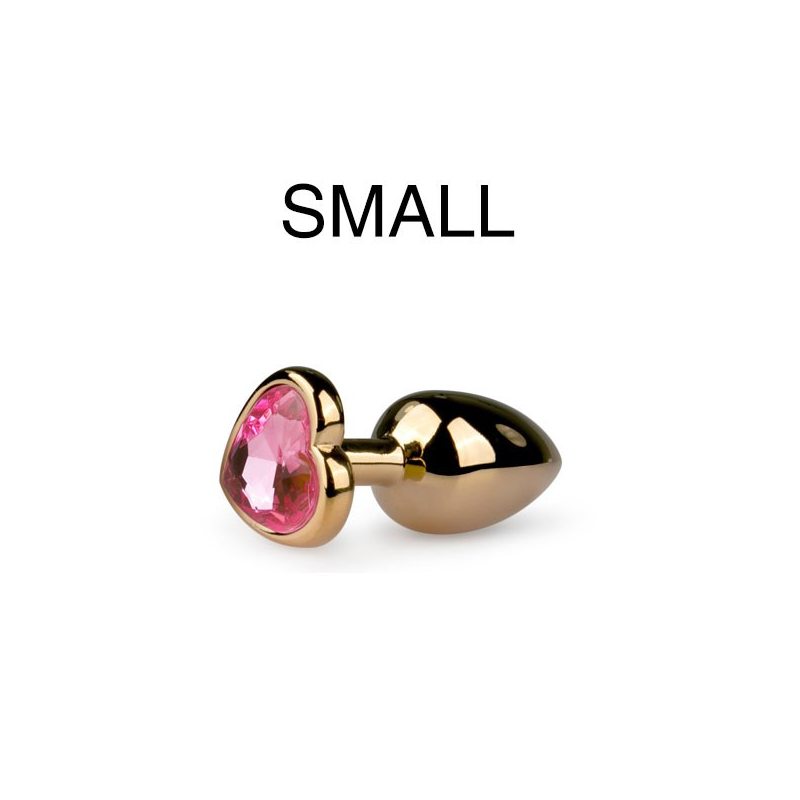 plug bijou or en coeur small 63 x 26 cm