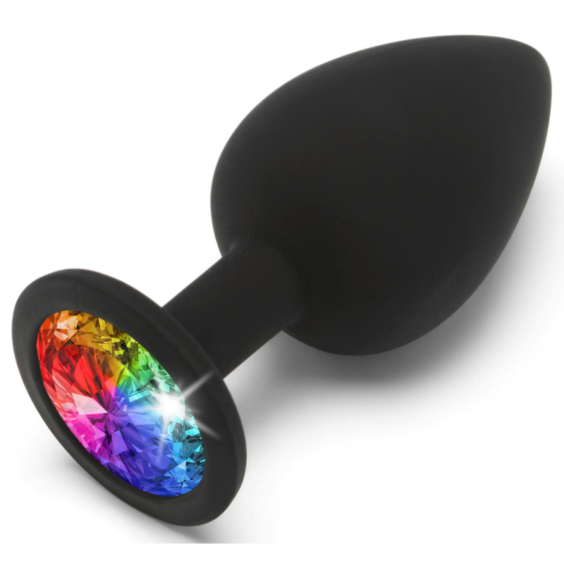 plug bijou rainbow l 9 x 4 cm