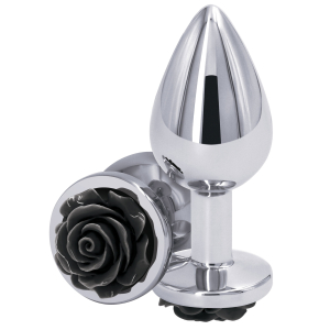 plug bijou rear m 7 x 34cm argente noir