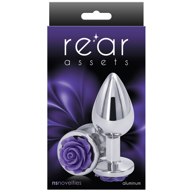 plug bijou rear m 7 x 34cm argente violet 1