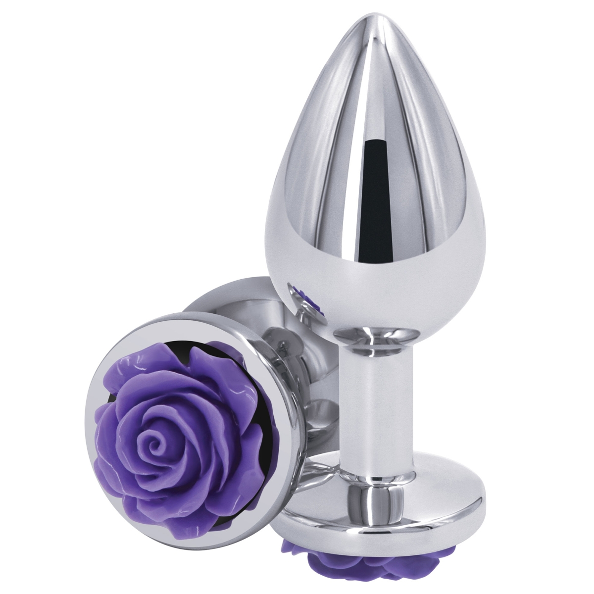 plug bijou rear m 7 x 34cm argente violet