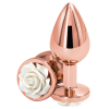 plug bijou rear m 7 x 34cm rose blanc