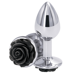 plug bijou rear s 6 x 27cm argente noir