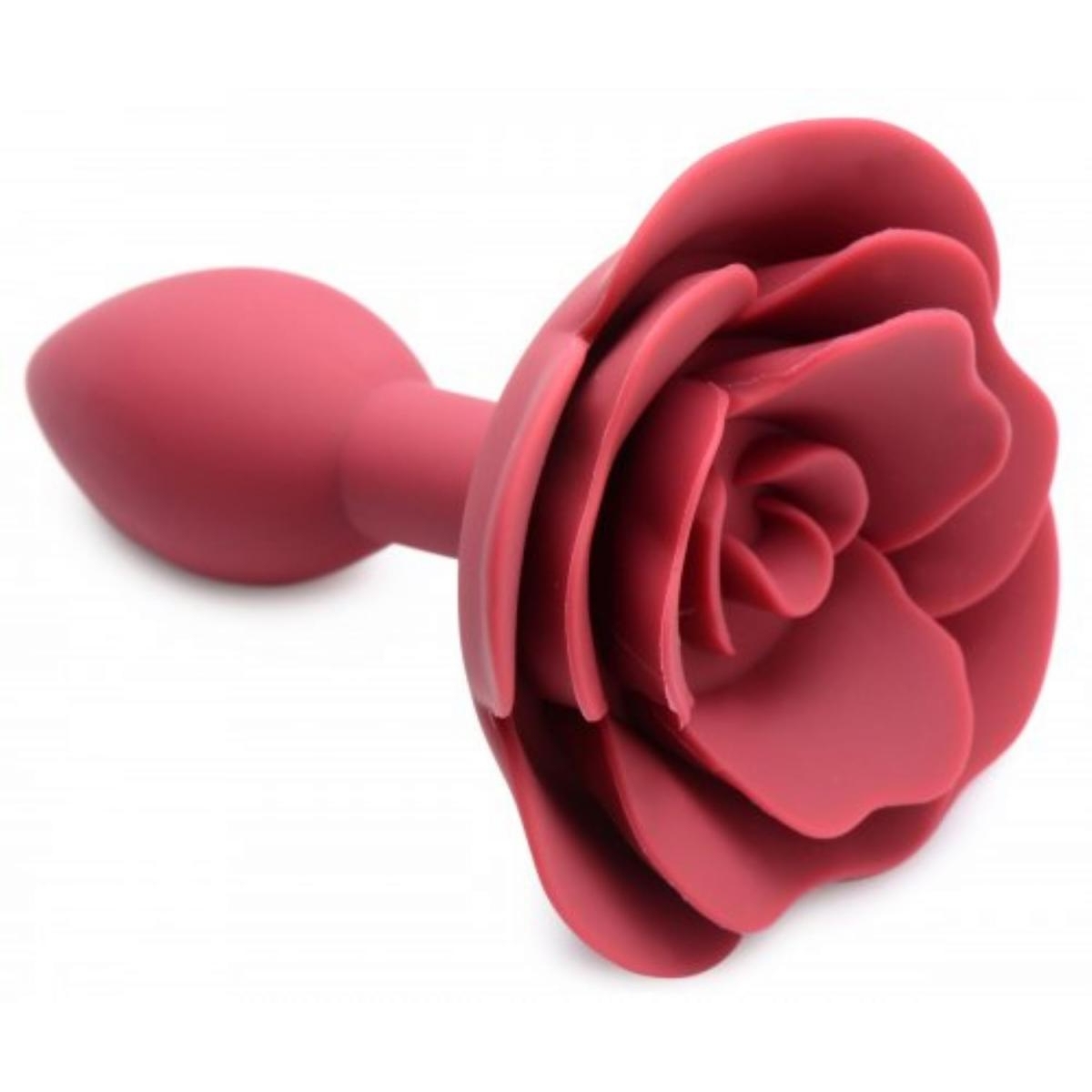 plug bijou silicone booty blum avec rose 75 x 3cm