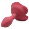 plug bijou silicone booty blum avec rose 75 x 3cm 3
