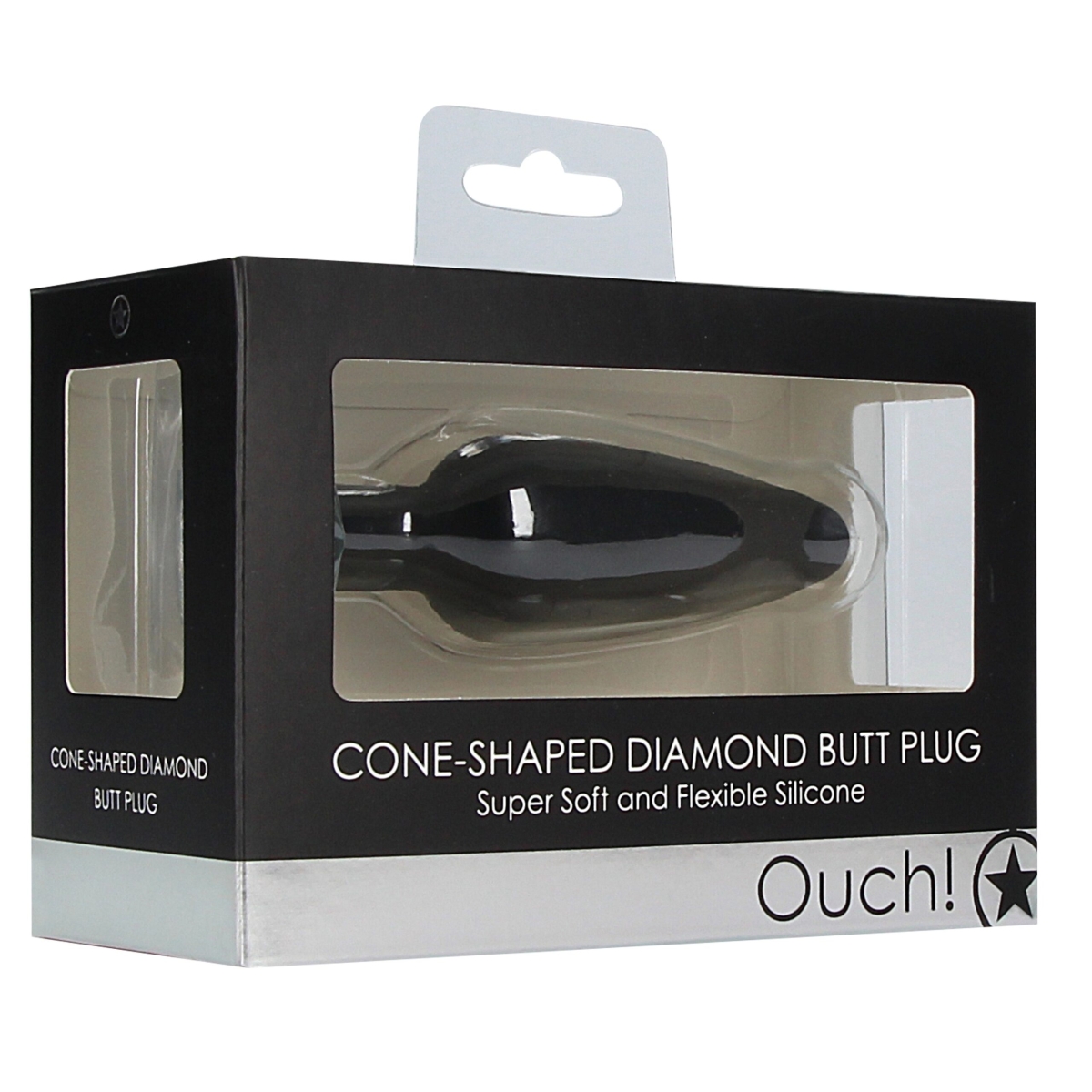plug bijou silicone cone diamond 9 x 3 cm 1 scaled