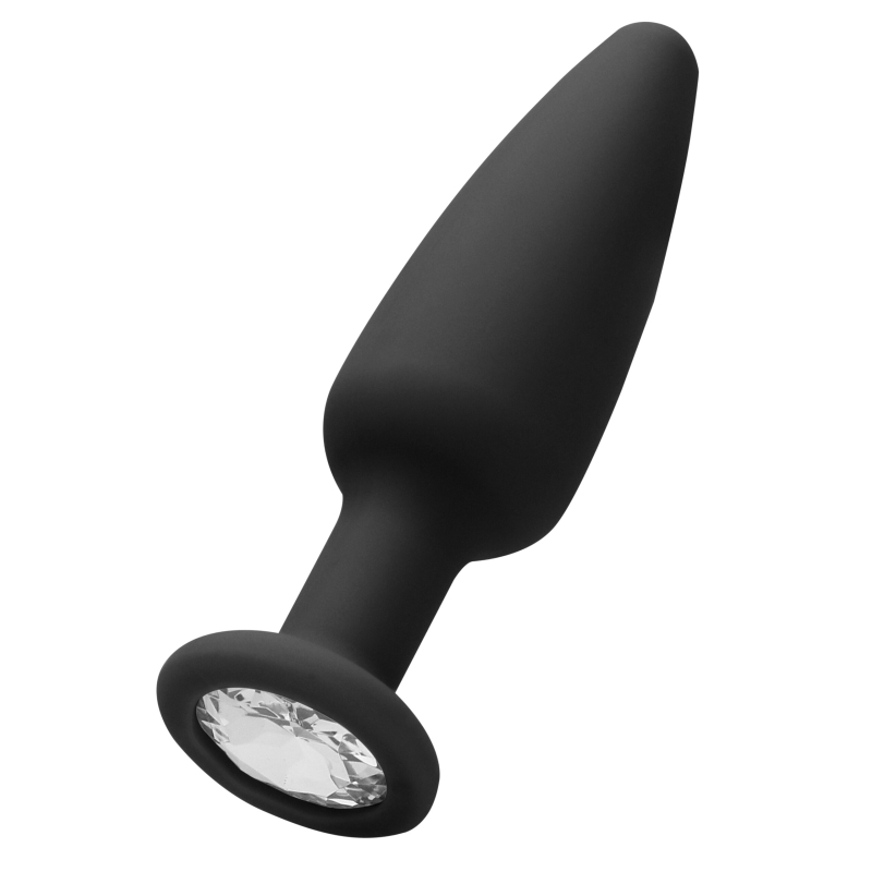 plug bijou silicone cone diamond 9 x 3 cm scaled