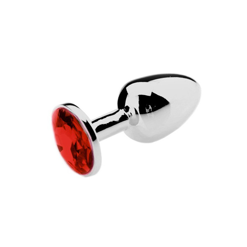 plug bijou spolly medium rouge 7 x 34cm 1