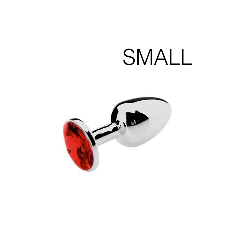 plug bijou spolly small rouge 6 x 27cm