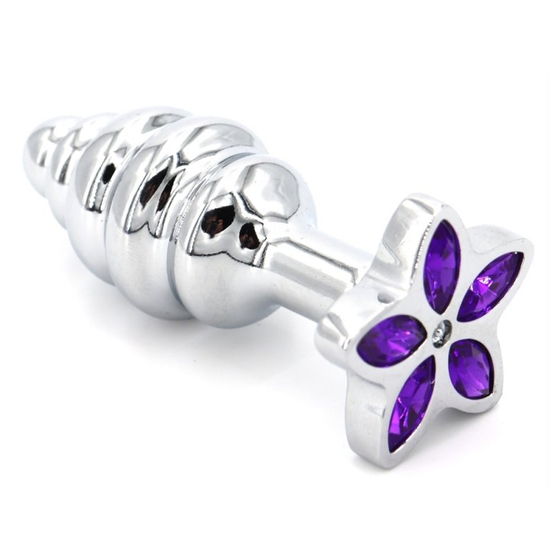 plug bijou star 65 x 28cm violet 1