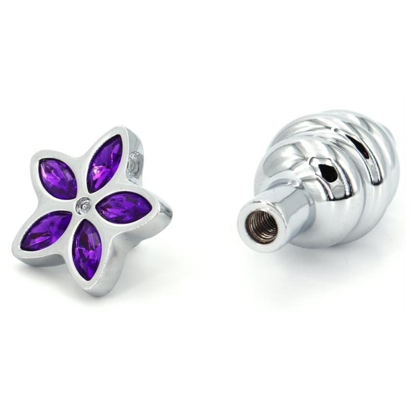 plug bijou star 65 x 28cm violet 4