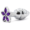 plug bijou star 65 x 28cm violet 5