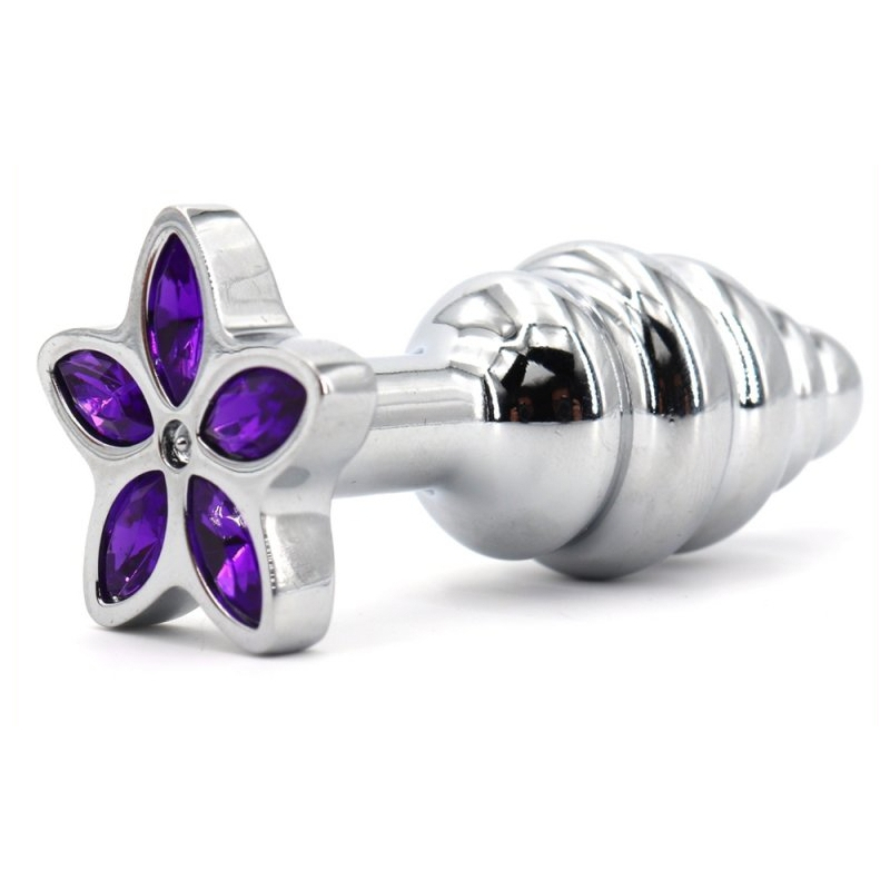 plug bijou star 65 x 28cm violet 5