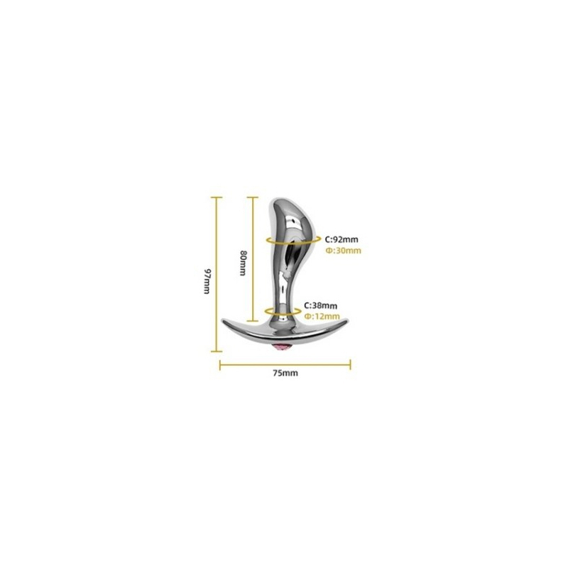 plug bijou stim point g m 9 x 3 cm 4