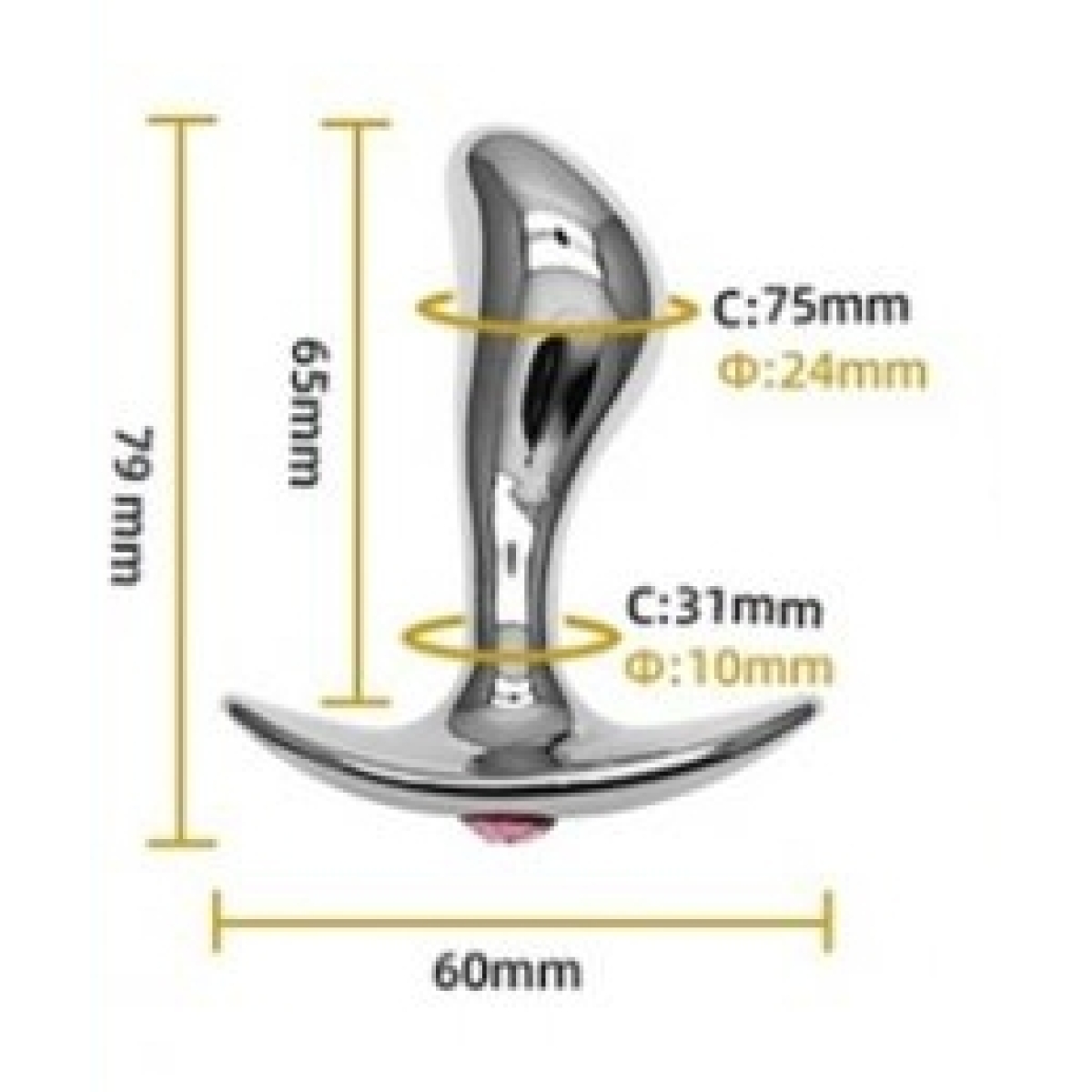 plug bijou stim point g s 65 x 24 cm 3