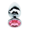 plug bijou strass rose large 8 x 4cm 1