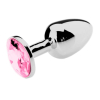 plug bijou strass rose large 8 x 4cm 2