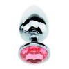 plug bijou strass rose medium 7 x 34cm 1