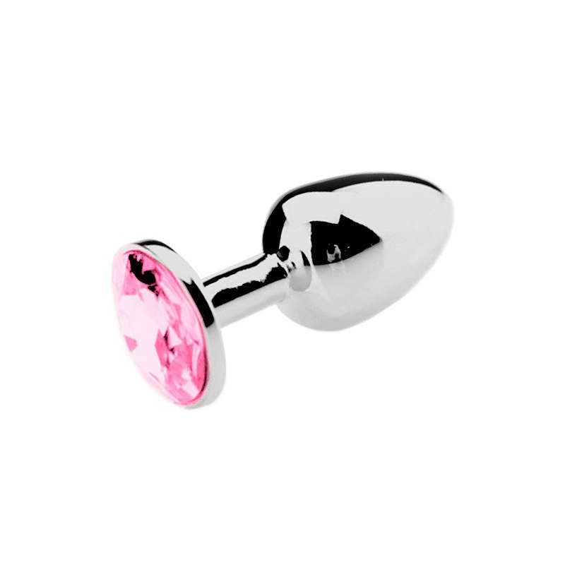 plug bijou strass rose medium 7 x 34cm 2