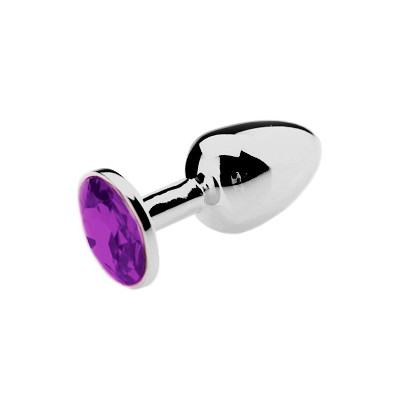 plug bijou strass violet medium 7 x 34cm 2