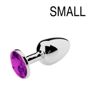 plug bijou strass violet small 65 x 27cm
