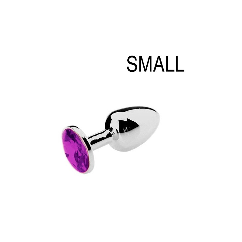 plug bijou strass violet small 65 x 27cm