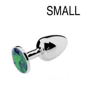 plug bijou vert 6 x 27 cm