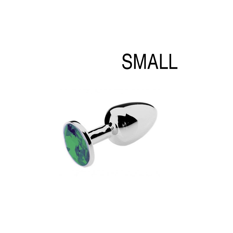 plug bijou vert 6 x 27 cm
