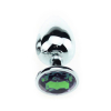 plug bijou vert 7 x 34 cm 1