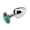 plug bijou vert 7 x 34 cm 2