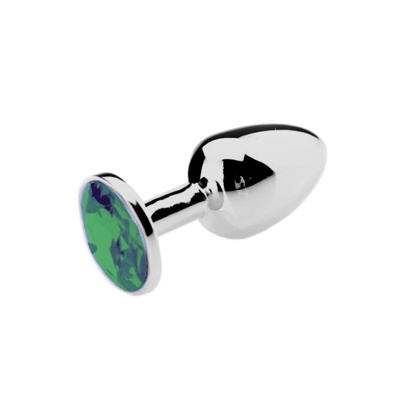 plug bijou vert 7 x 34 cm 2