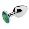 plug bijou vert 8 x 4 cm 2