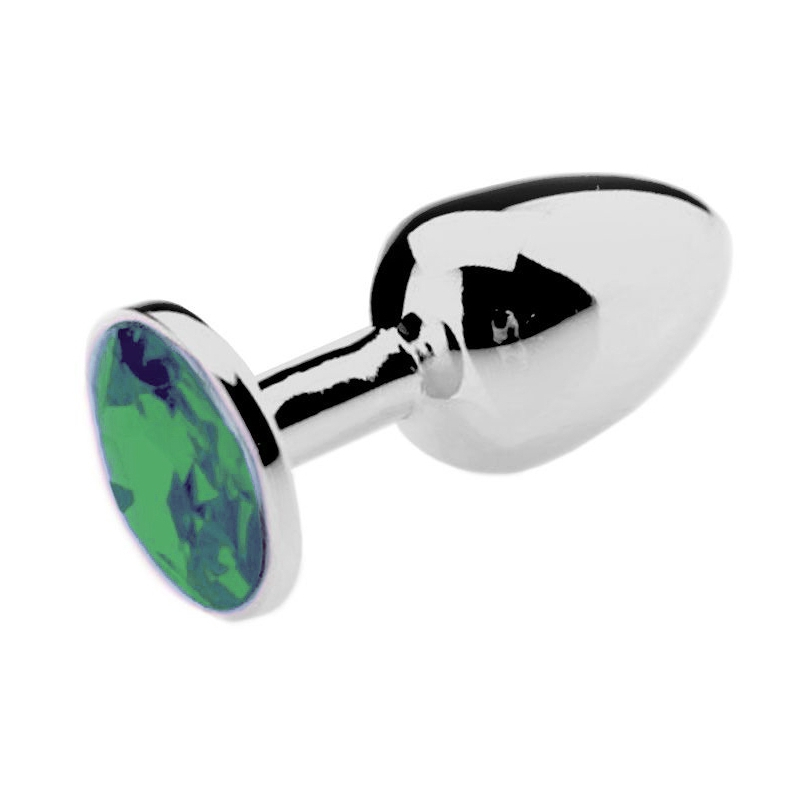 plug bijou vert 8 x 4 cm 2
