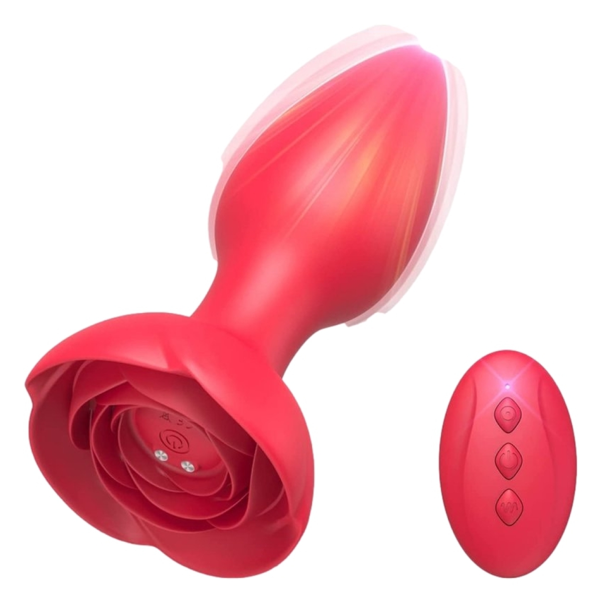 plug bijou vibrant rose 10 x 4cm 9