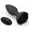 plug bijou vibrant rose 10 x 4cm noir