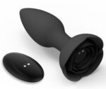 plug bijou vibrant rose 10 x 4cm noir