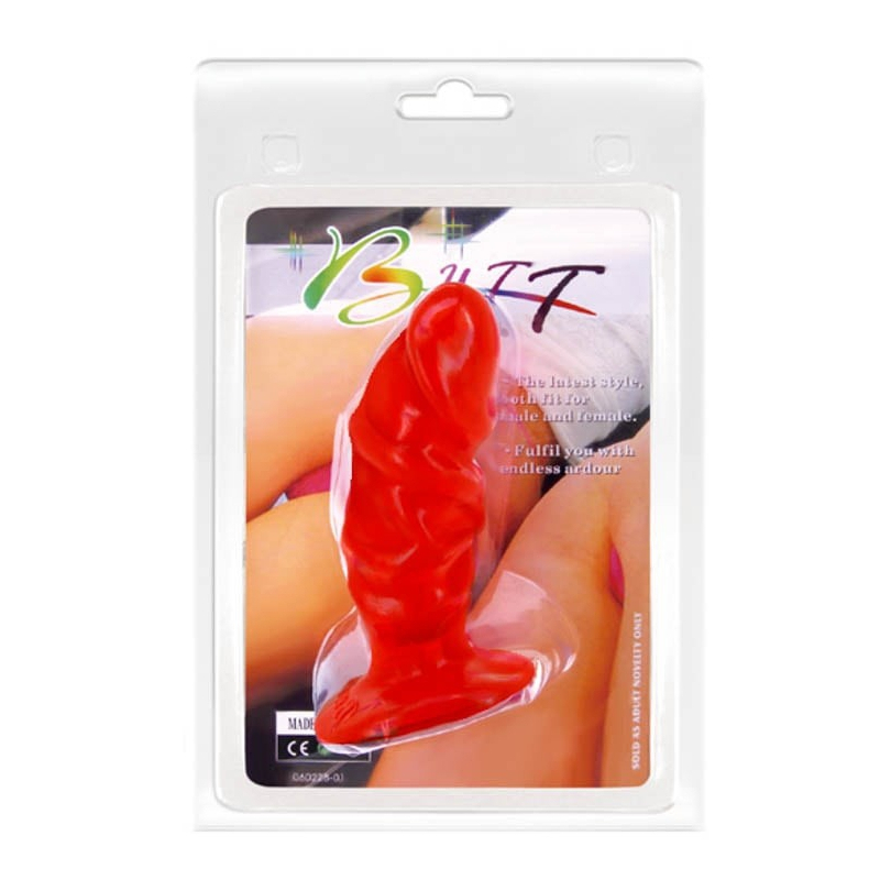 plug butt dick 10 x 35cm rouge 1