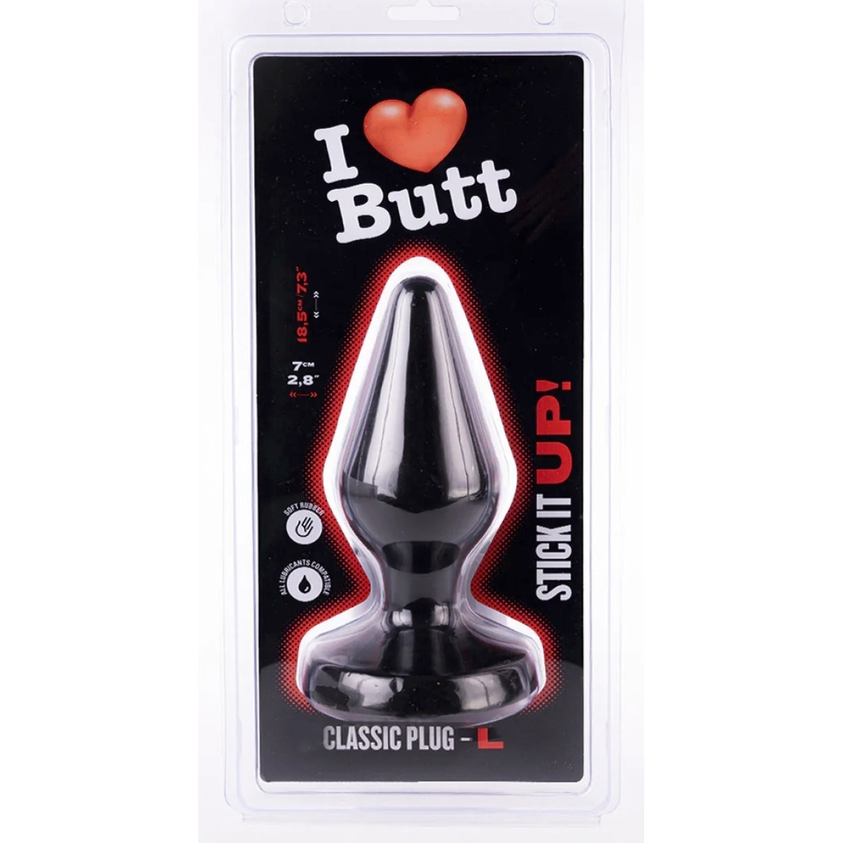 plug classic l i love butt 15 x 68 cm noir 1