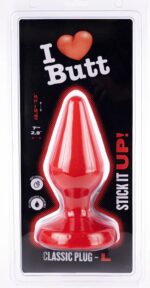 plug classic l i love butt 15 x 68 cm rouge 1